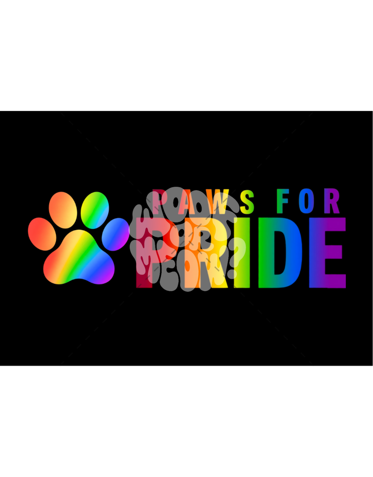 PAWS FOR PRIDE-STICKER
