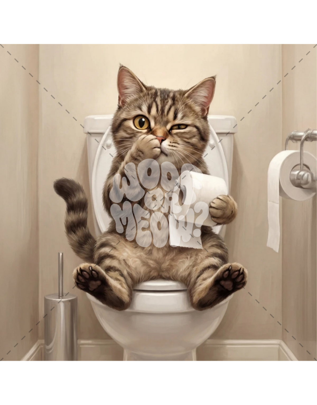 POTTY KITTY-STICKER