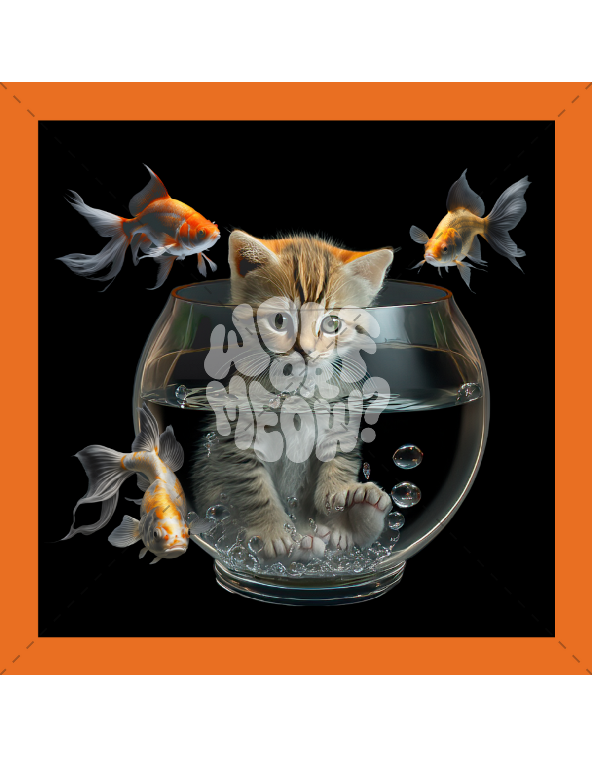 FISHBOWL KITTY-STICKER