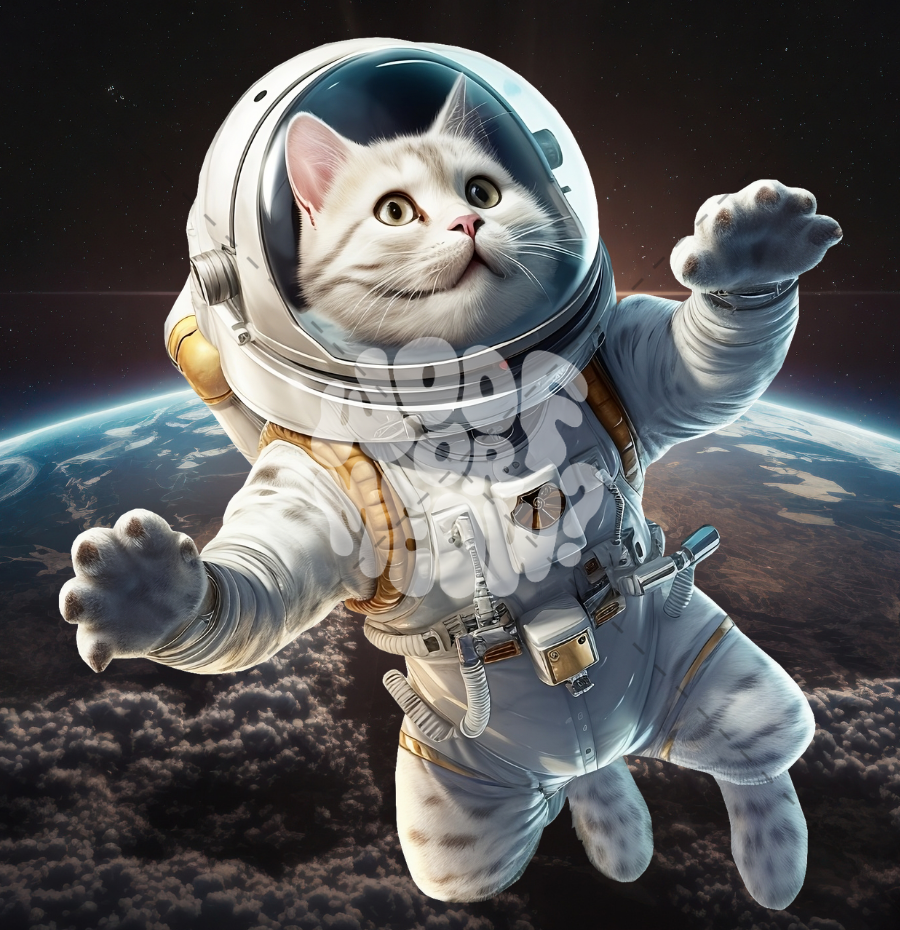 ASTRONAUT CAT COFFEE MUG