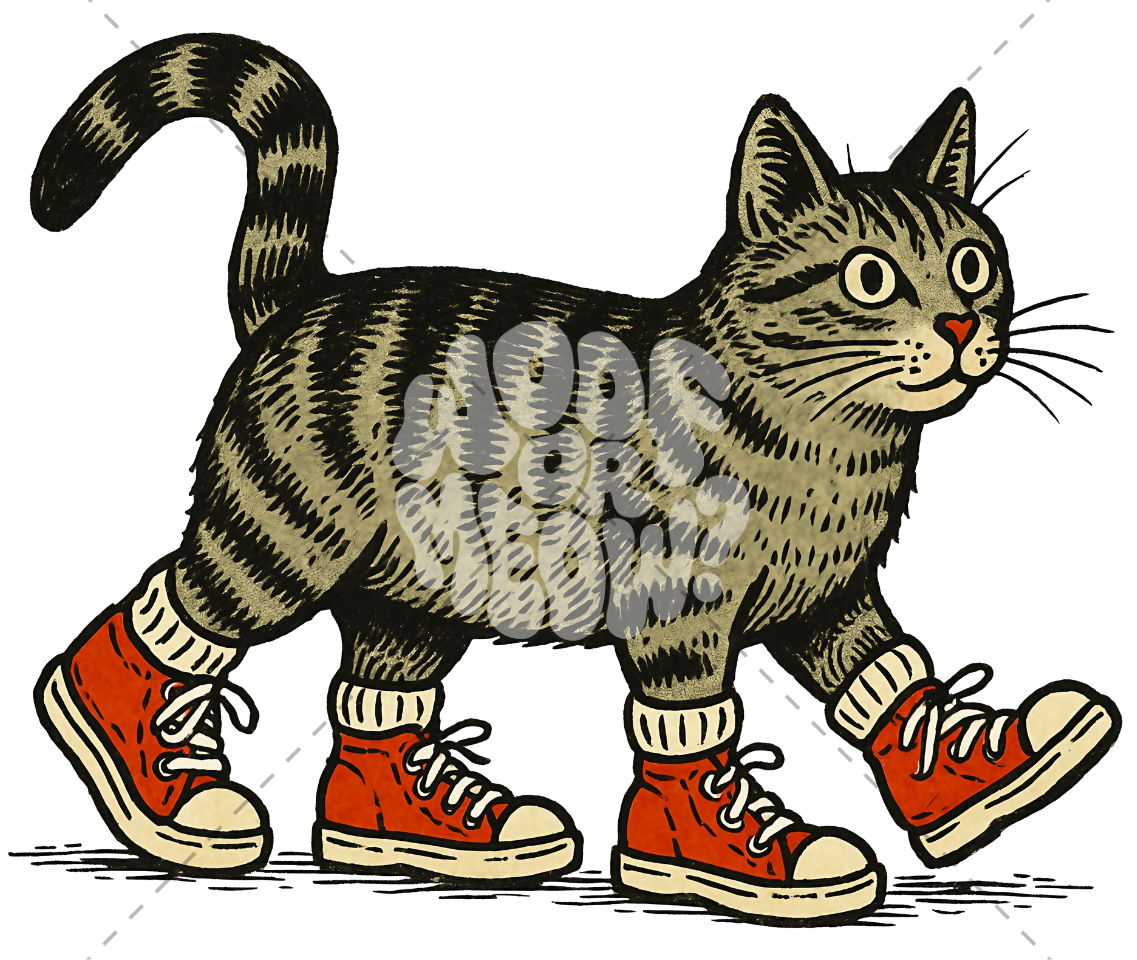 CAT IN SNEAKERS COFFEE MUG