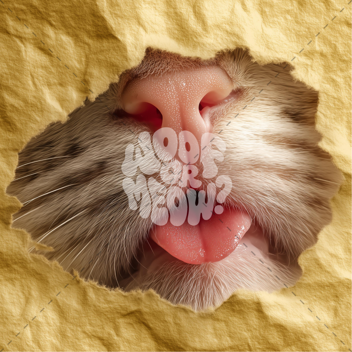 PEEKING KITTY NOSE COFFEE MUG