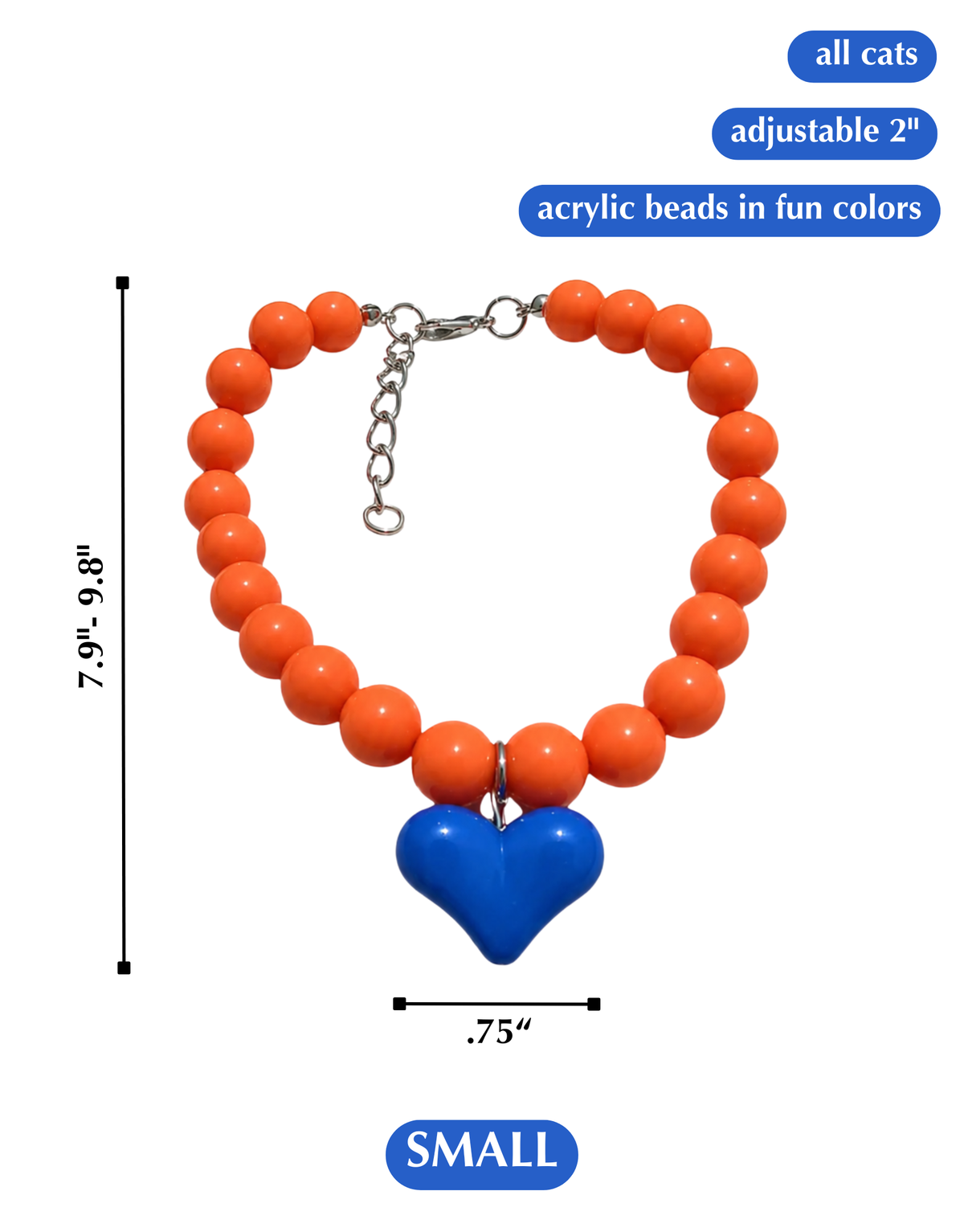 SHOW THEM THE LOVE NECKLACE-DENVER BRONCOS KITTY