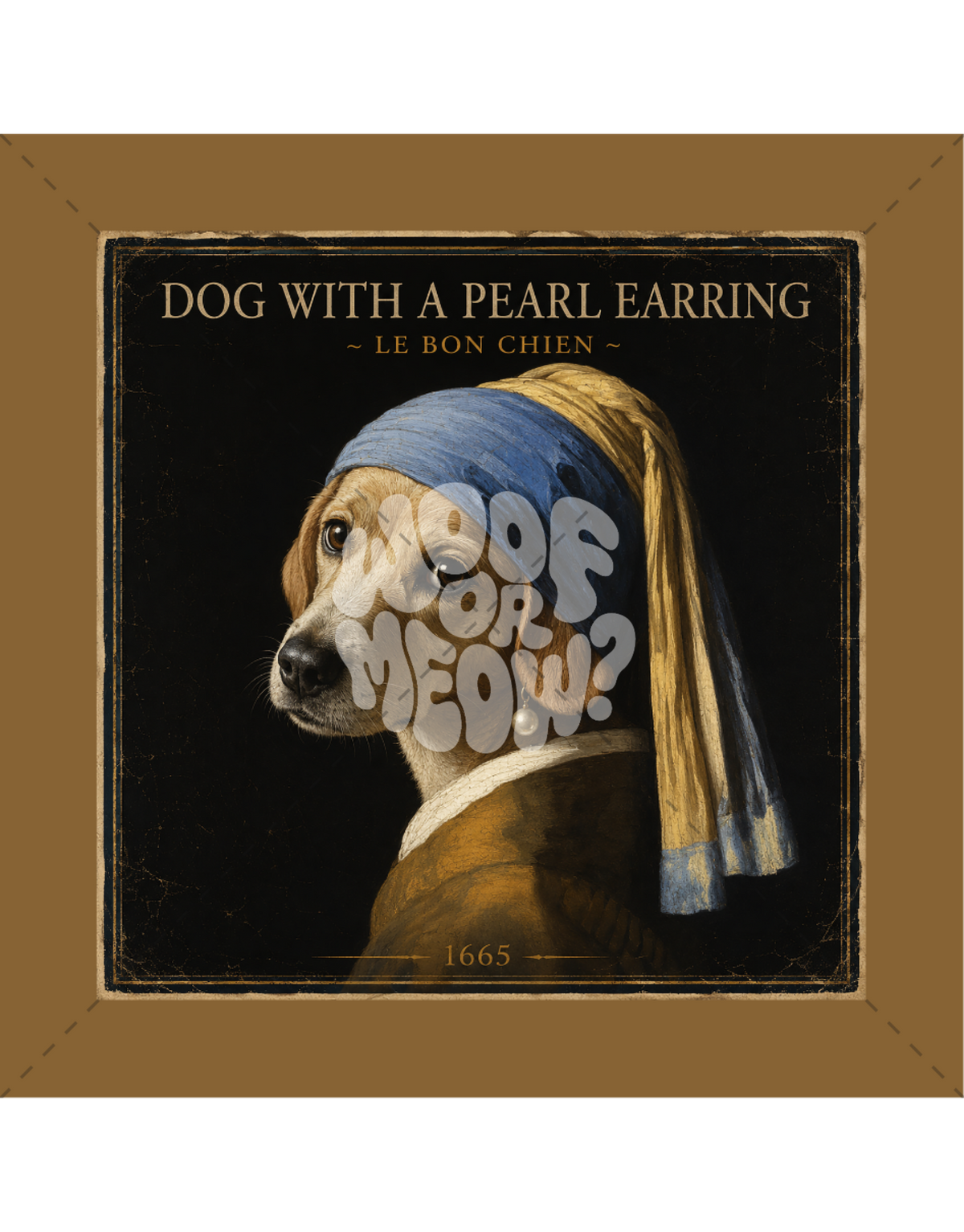 DOG WITH A PEARL EARRING-STICKER