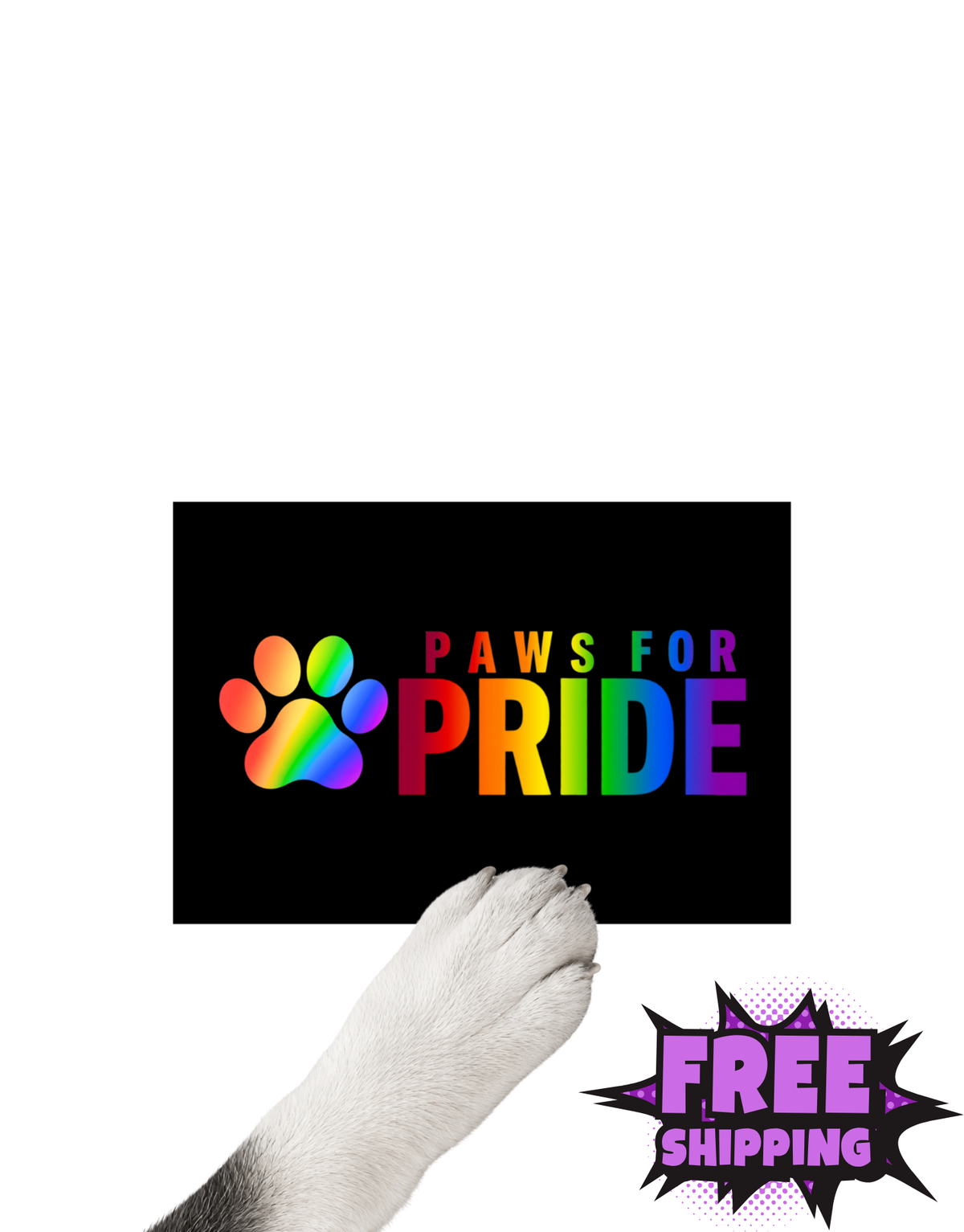PAWS FOR PRIDE-STICKER