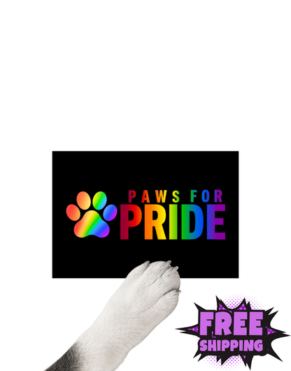 PAWS FOR PRIDE-STICKER