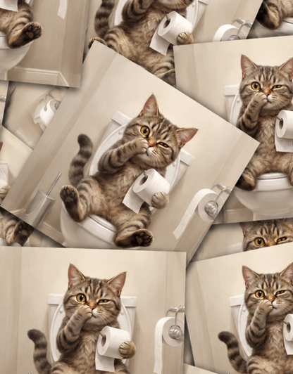 POTTY KITTY-STICKER