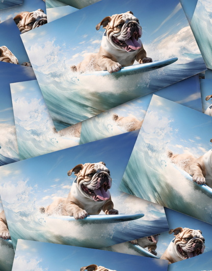 HANG TEN-BULLDOG STYLE-STICKER