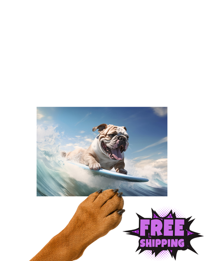 HANG TEN-BULLDOG STYLE-STICKER