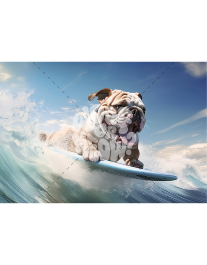 HANG TEN-BULLDOG STYLE-STICKER