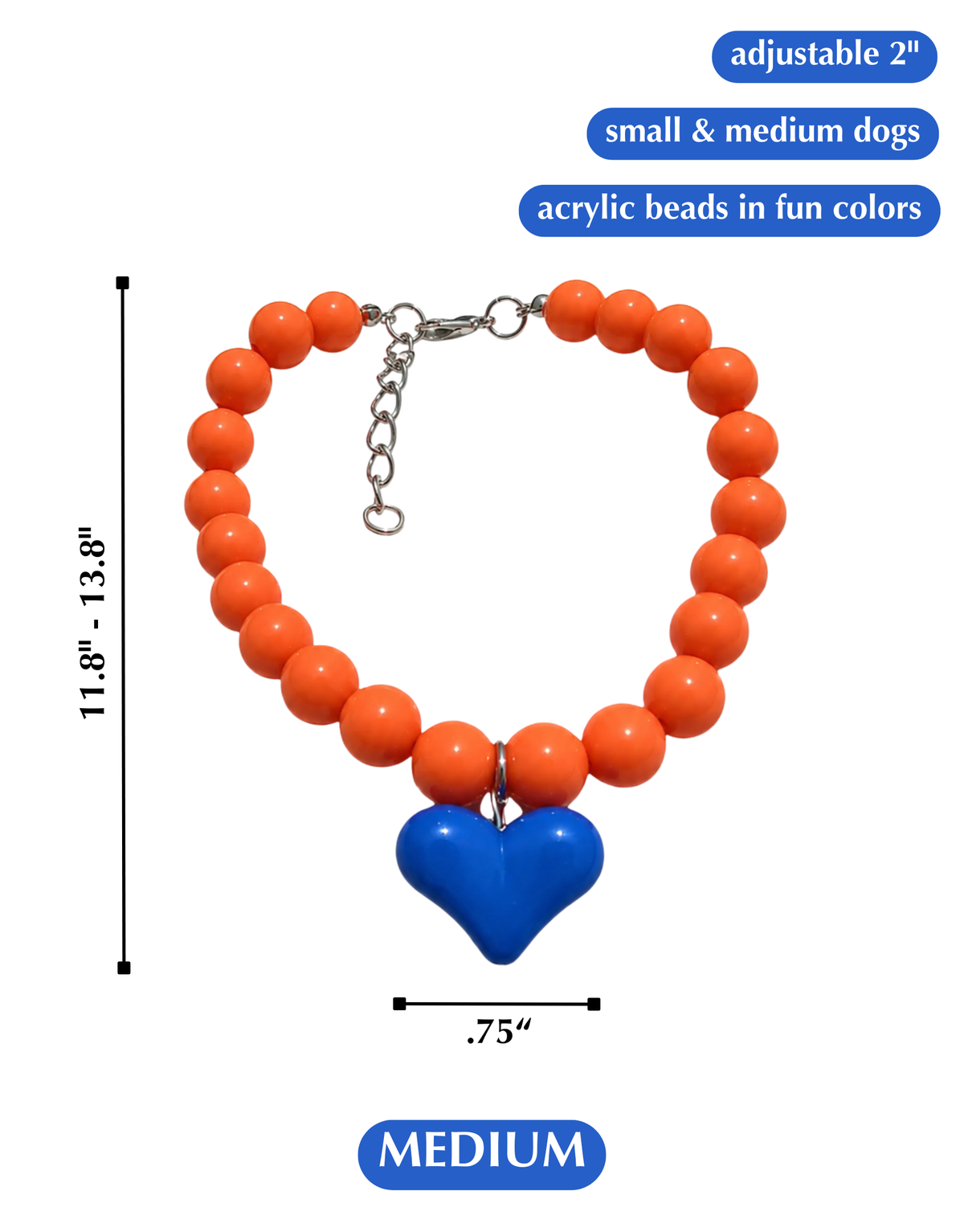 SHOW THEM THE LOVE NECKLACE-DENVER BRONCOS DOG