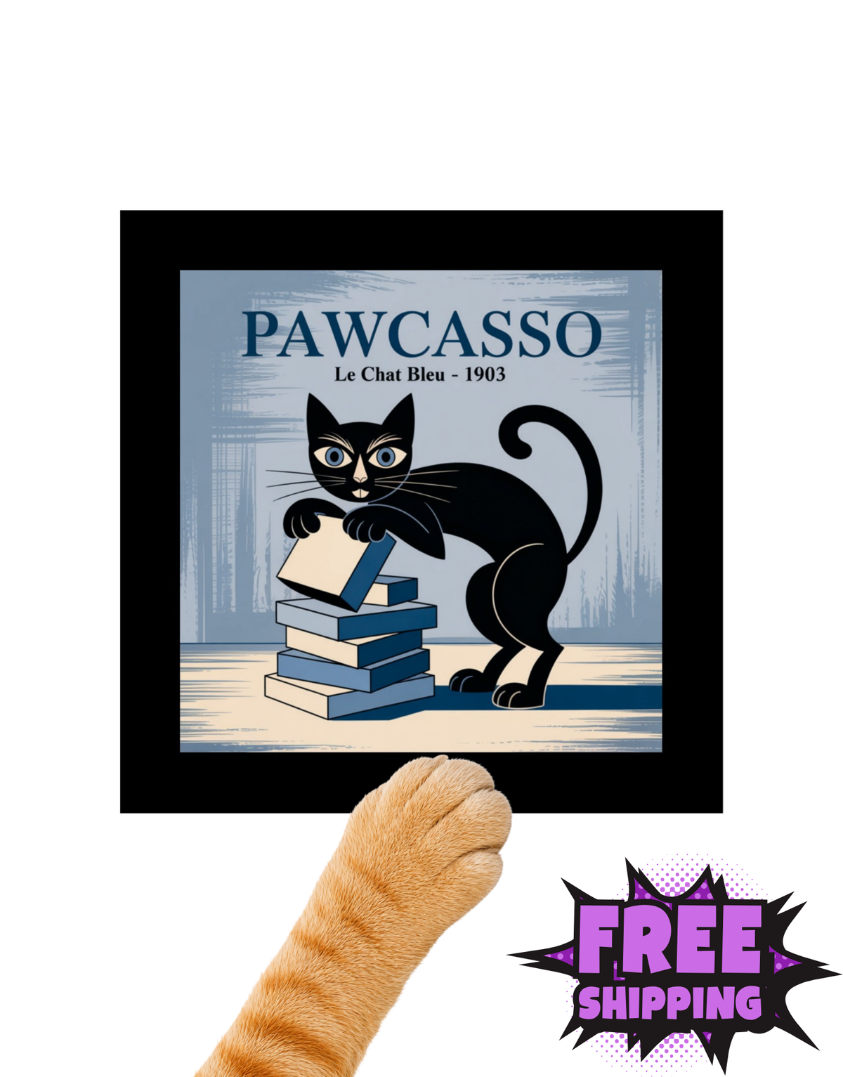 PAWCASSO CAT-STICKER