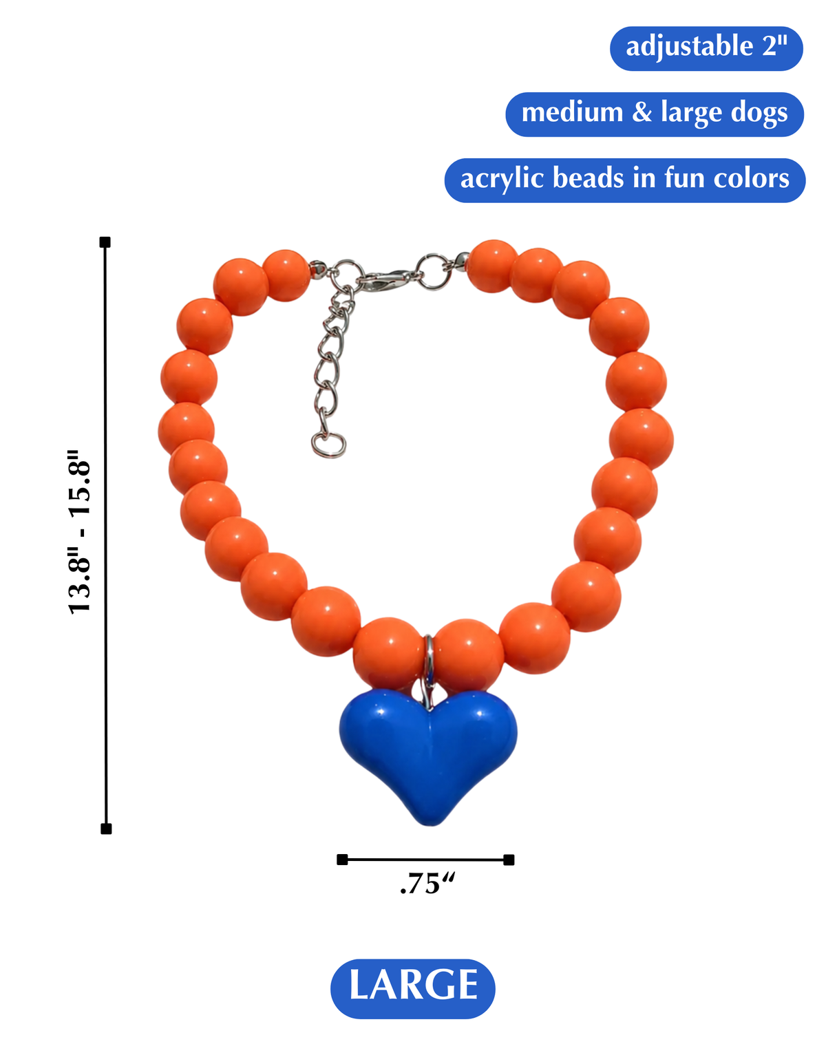 SHOW THEM THE LOVE NECKLACE-DENVER BRONCOS DOG