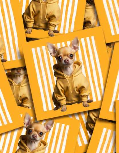 COZY CHIHUAHUA-STICKER