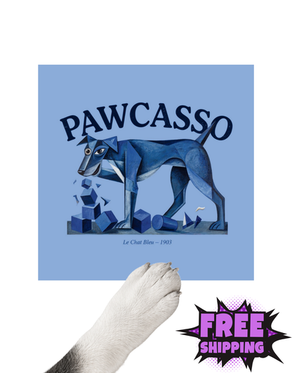 PAWCASSO DOG-STICKER