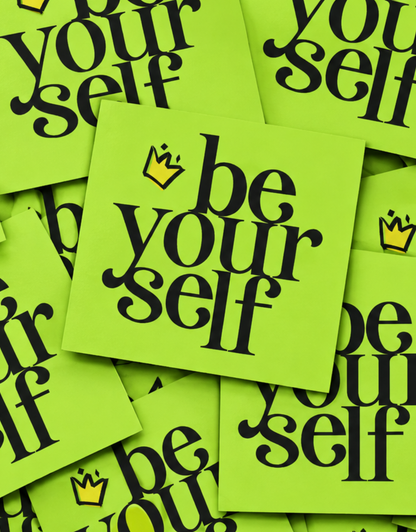 BE YOURSELF-STICKER