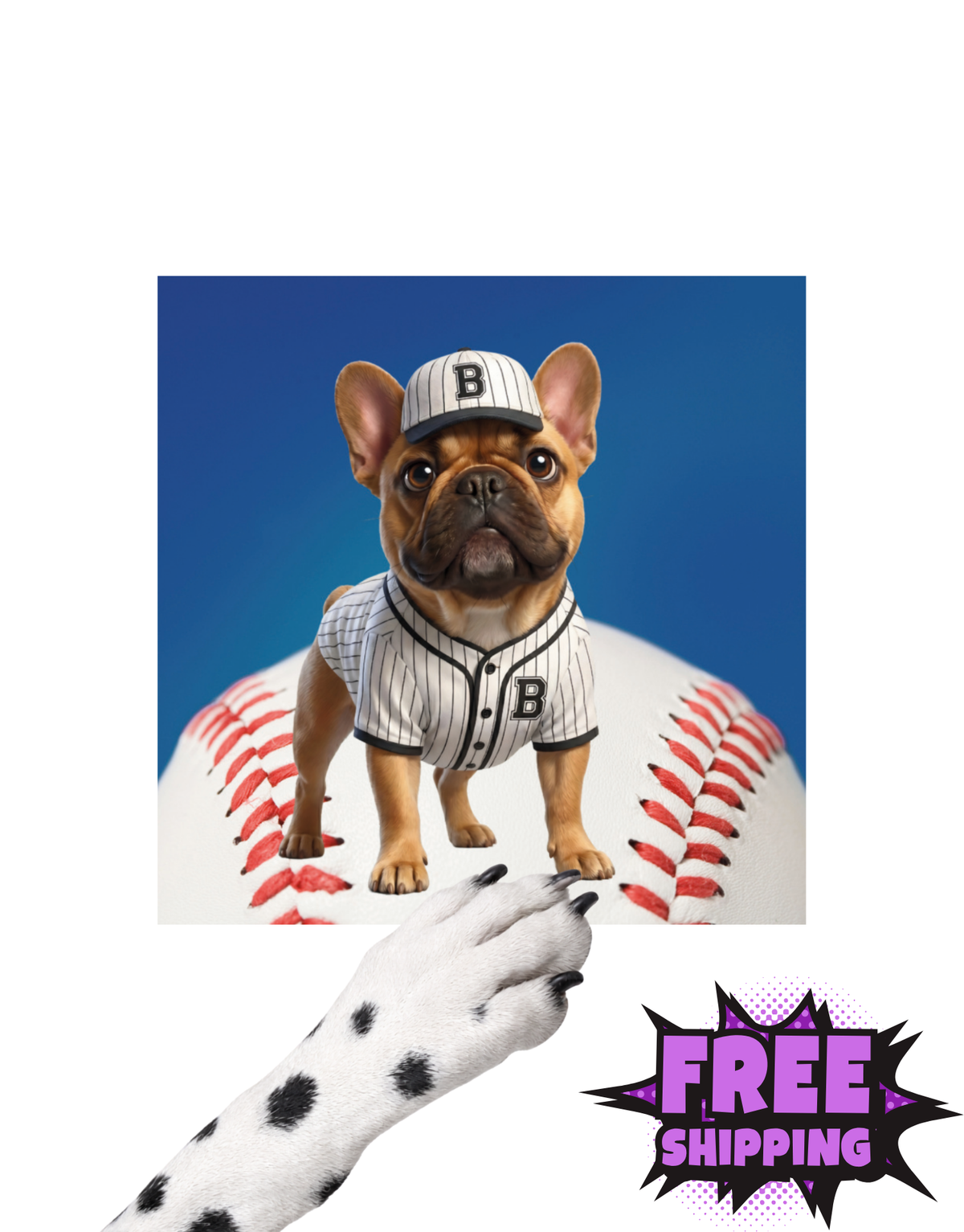 BATTER UP PUP-STICKER