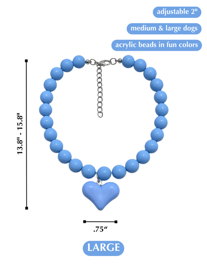 SHOW THEM THE LOVE NECKLACE-BLUE