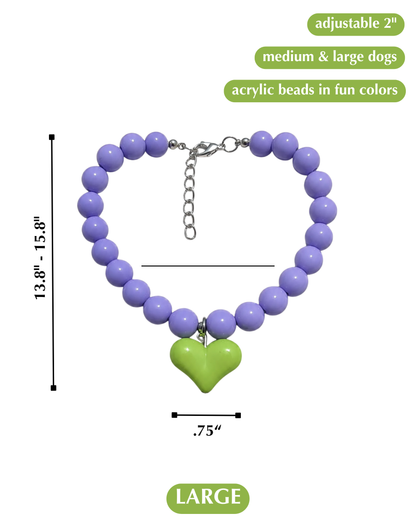 SHOW THEM THE LOVE NECKLACE-GREEN