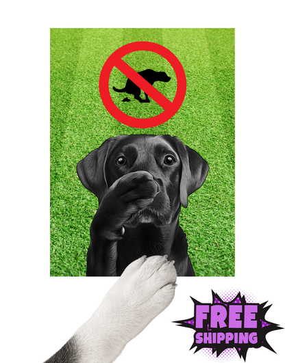 NO POOP ZONE-STICKER