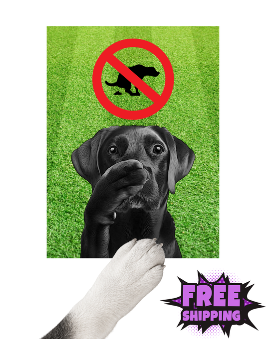 NO POOP ZONE-STICKER