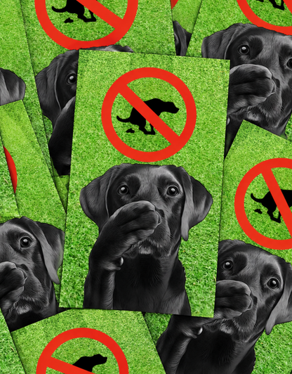 NO POOP ZONE-STICKER