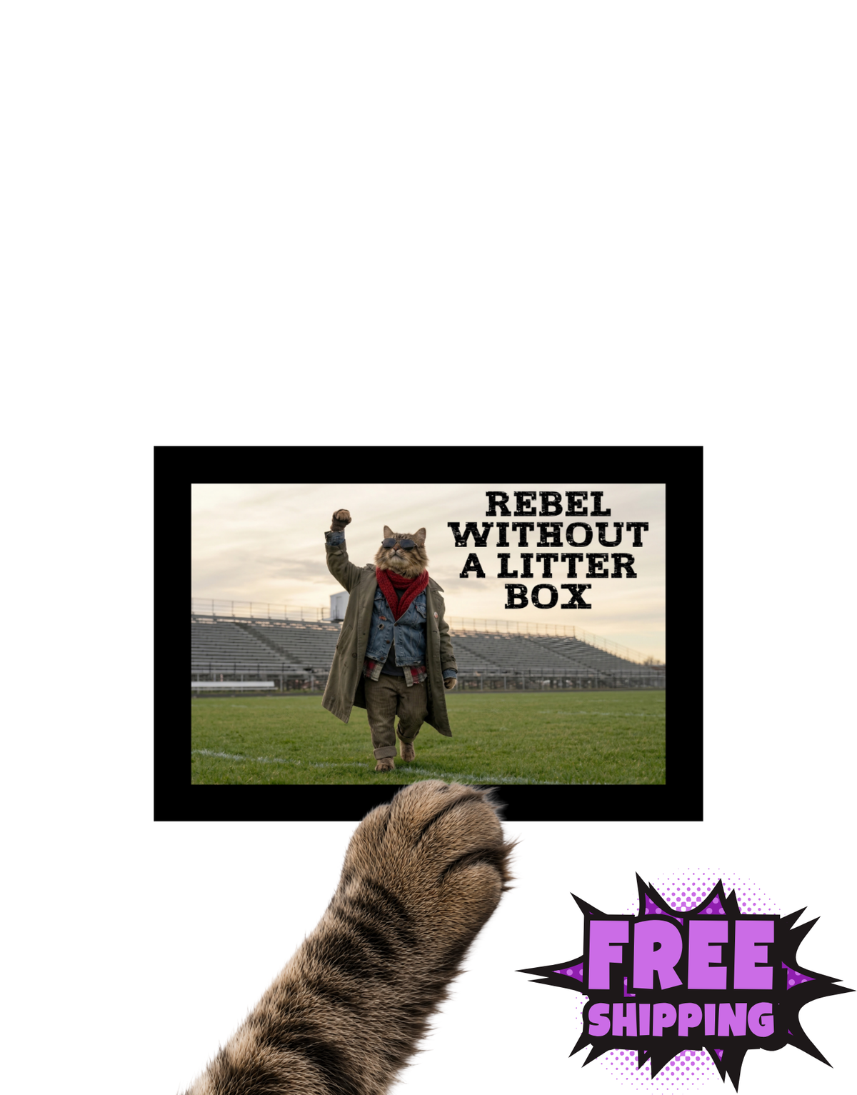 REBEL CAT-STICKER