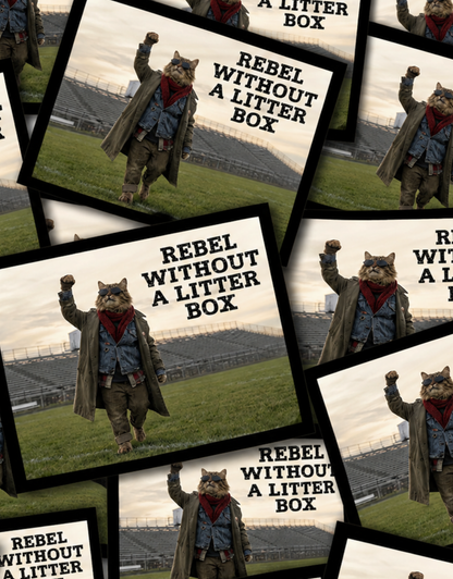 REBEL CAT-STICKER