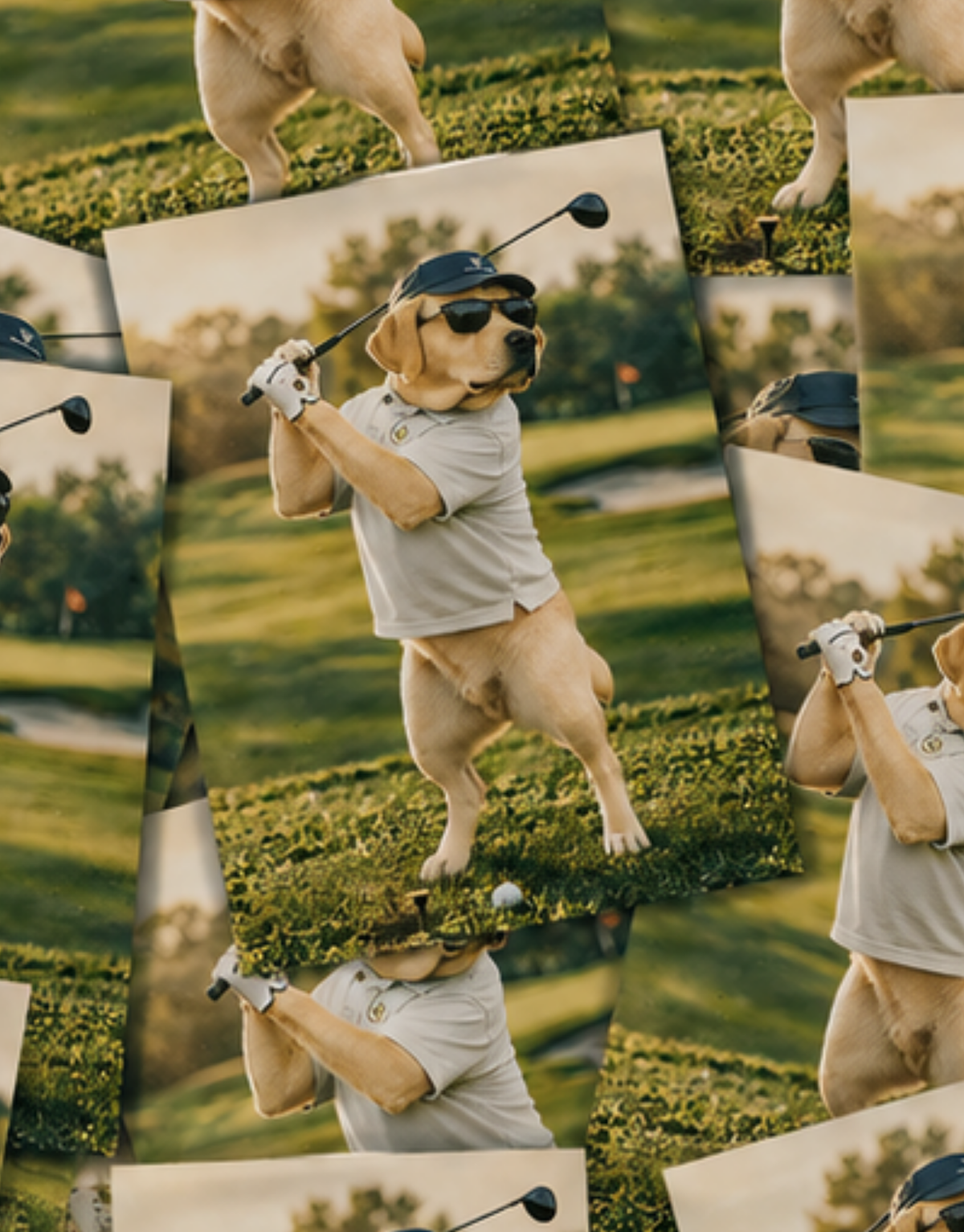 LABRADOR GOLFER-STICKER