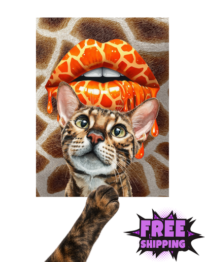 WILD SIDE CAT-STICKER
