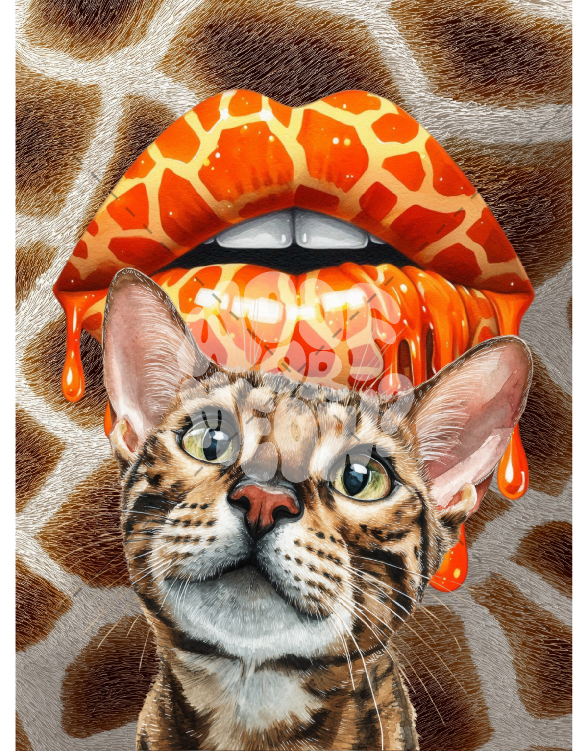 WILD SIDE CAT-STICKER