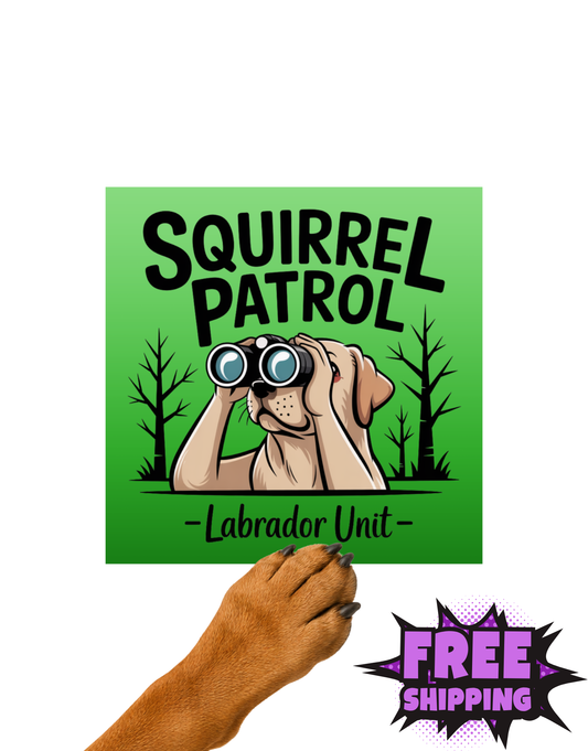 SQUIRREL PATROL-STICKER