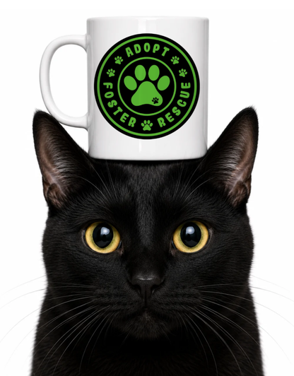 ADOPT FOSTER RESCUE COFFEE MUG