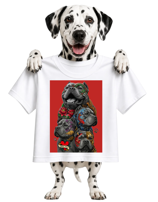 TATTOO INSPIRED PIT BULLS-UNISEX T-SHIRT
