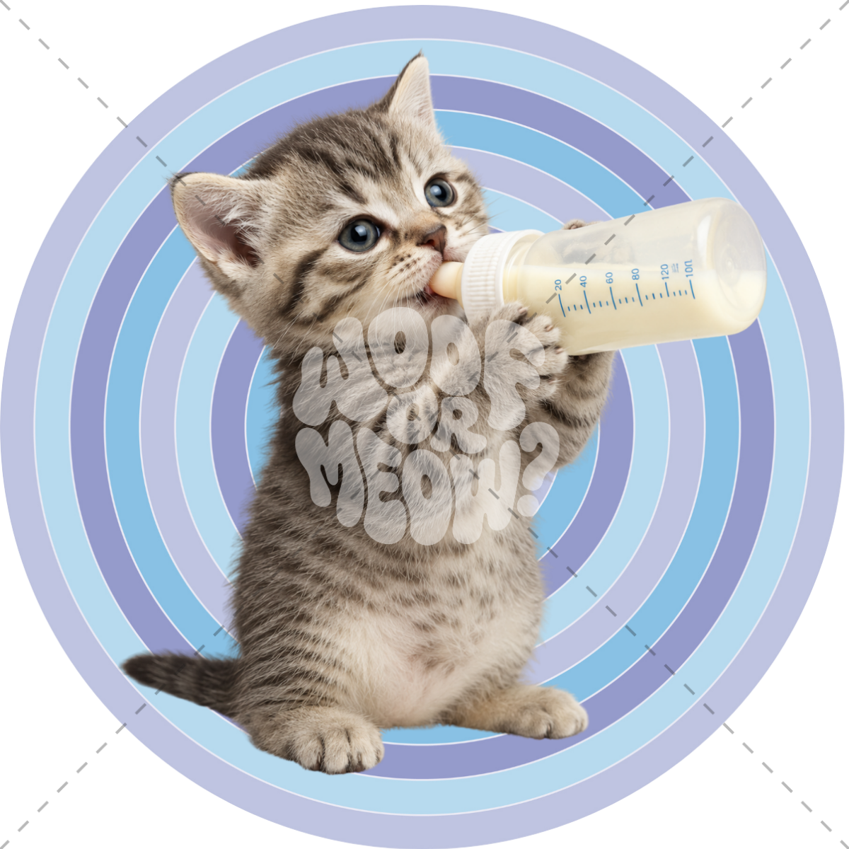 BABY KITTY BOTTLE COFFEE MUG