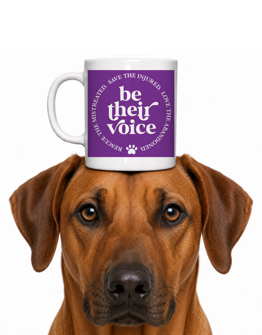 BE THEIR VOICE COFFEE MUG