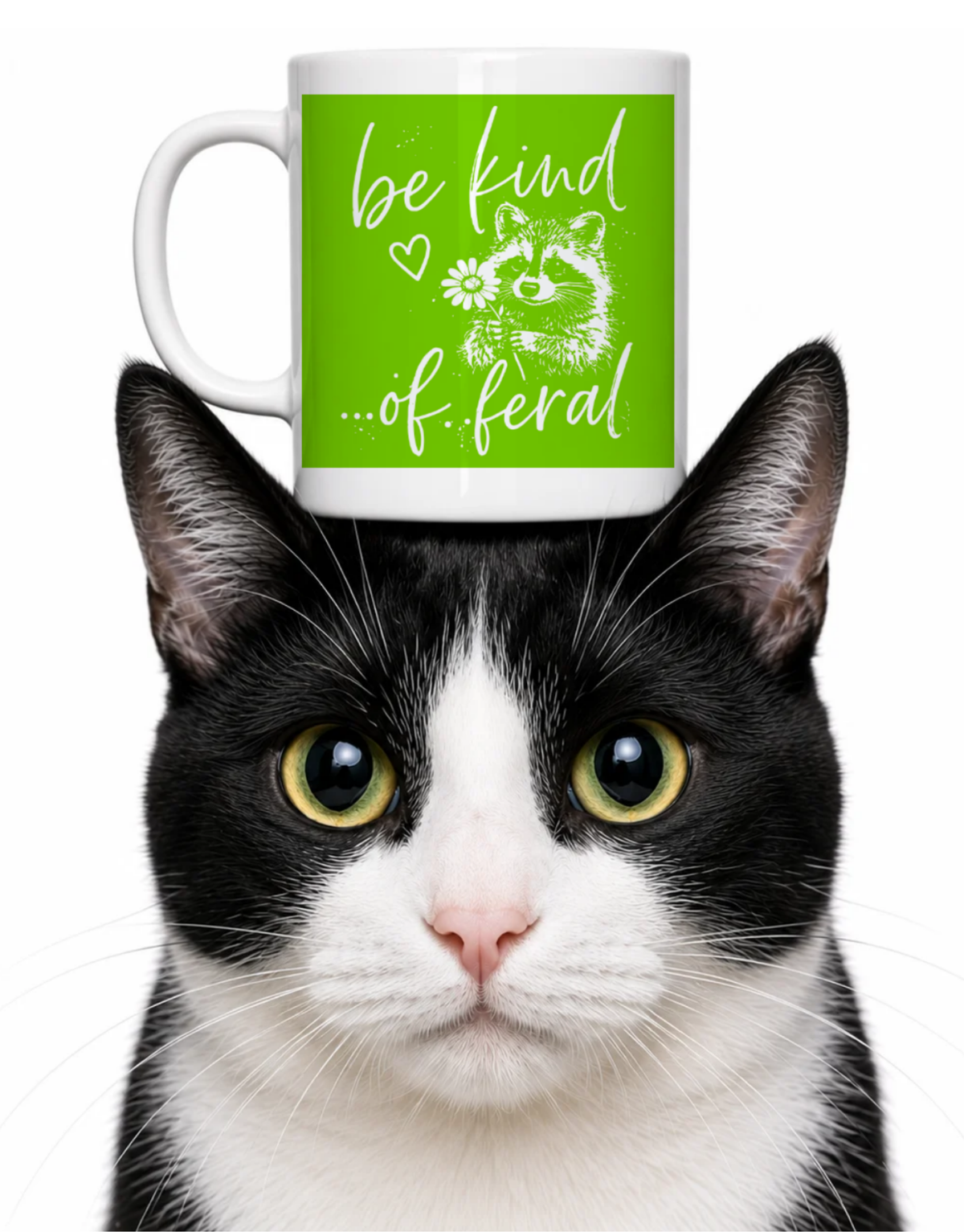 BE KIND OF FERAL COFFEE MUG