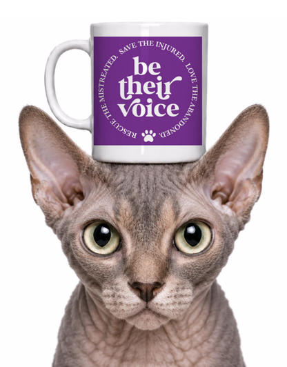BE THEIR VOICE COFFEE MUG