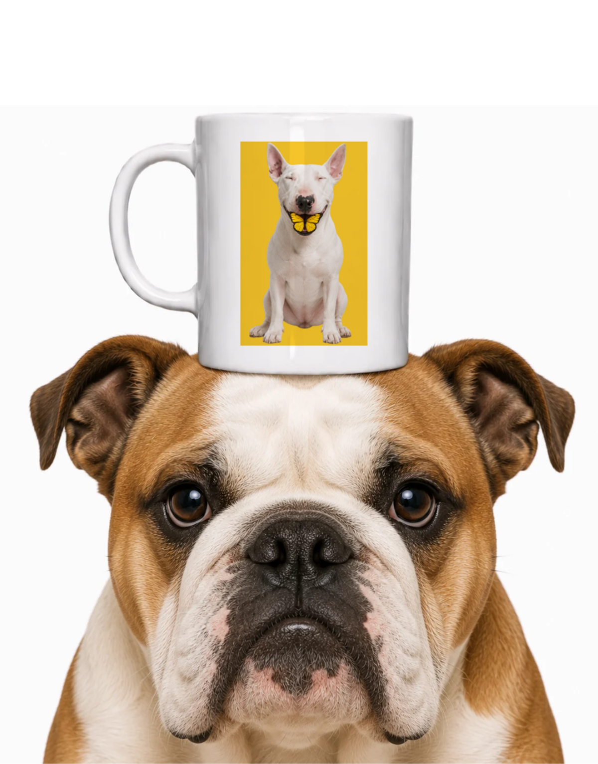 BUTTERFLY DOG COFFEE MUG