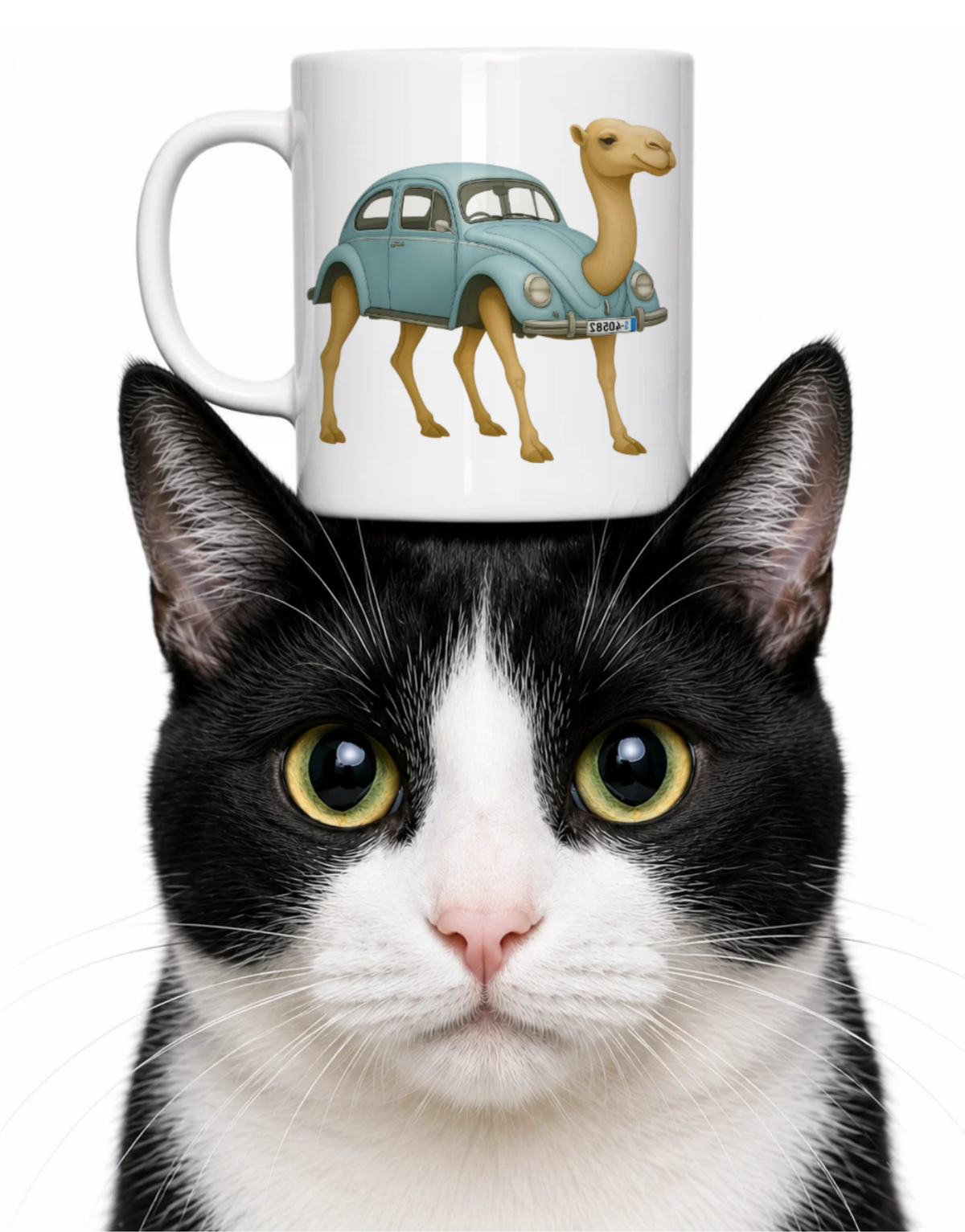 VW BUG AND A CAMEL COFFEE MUG