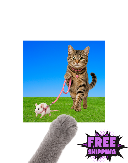 TABBY CAT WALKING COSMO-STICKER