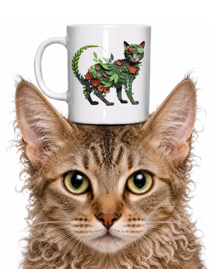 CATS AND PLANTS COFFEE MUG