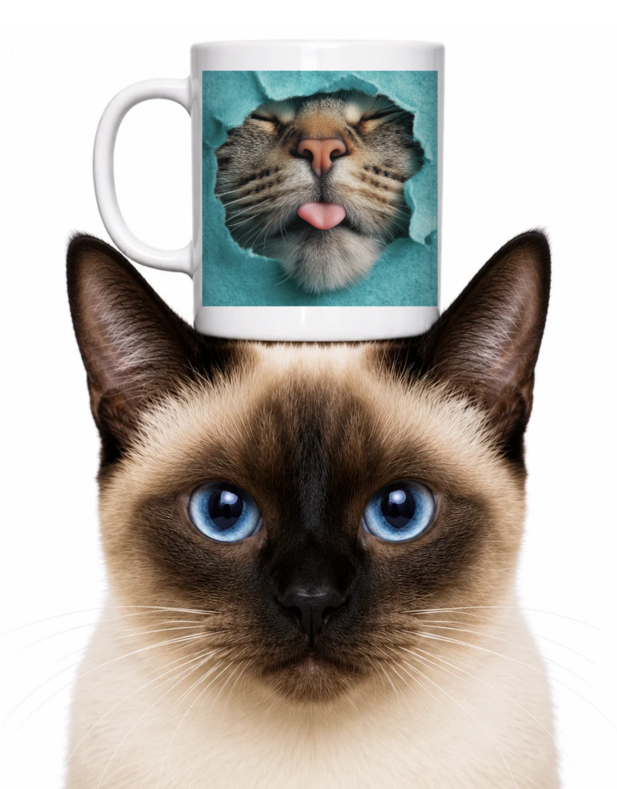 CAT'S CUTE TONGUE COFFEE MUG