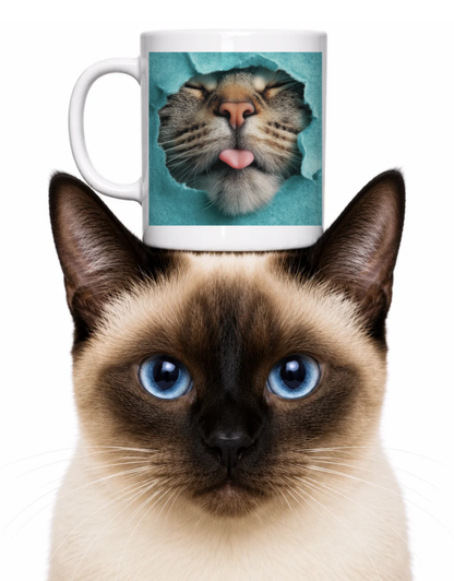 CAT'S CUTE TONGUE COFFEE MUG