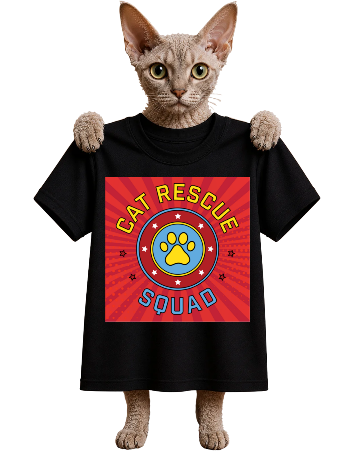 CAT RESCUE SQUAD-WOMENS T-SHIRT