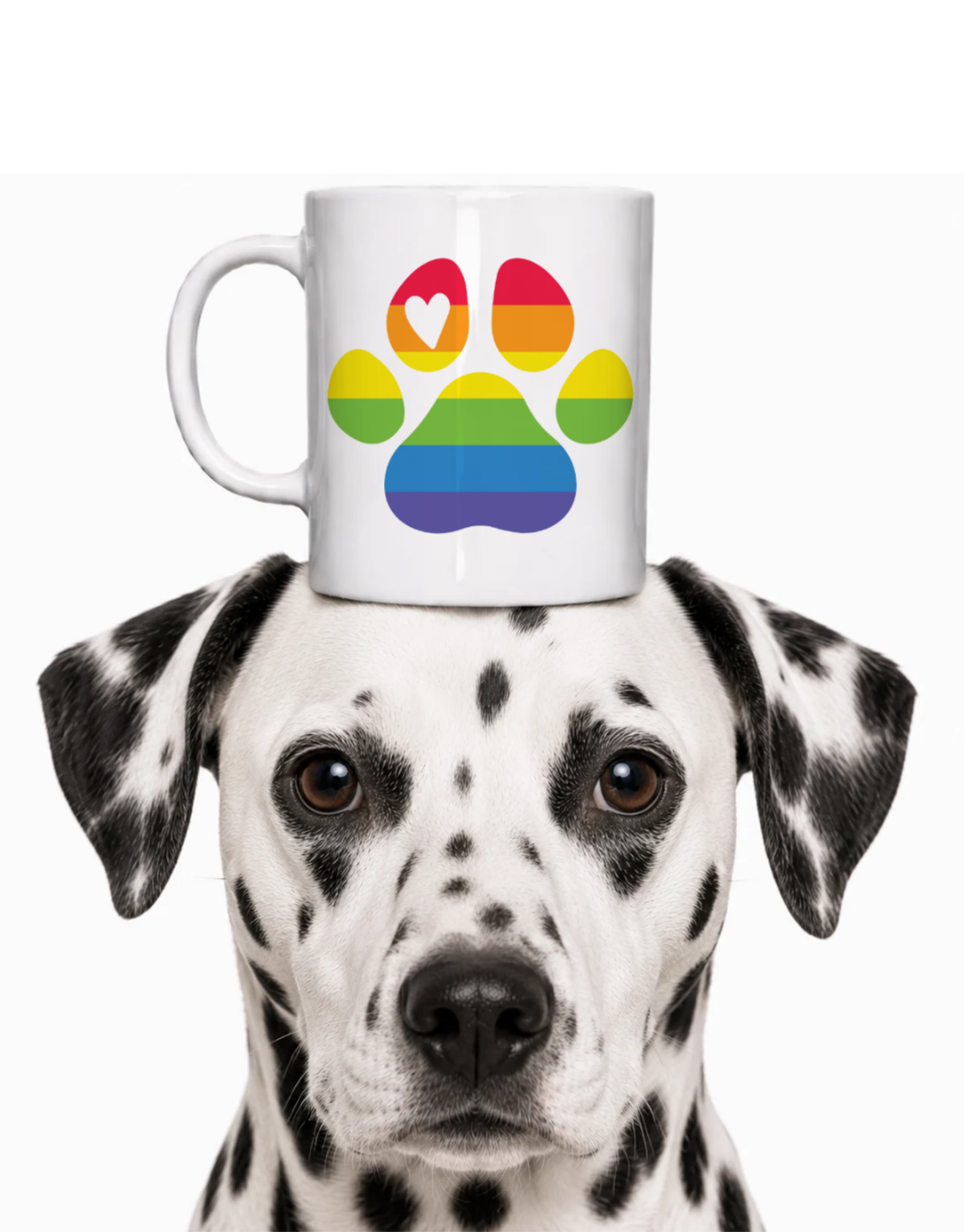 PAWS FOR PRIDE DOG COFFEE MUG