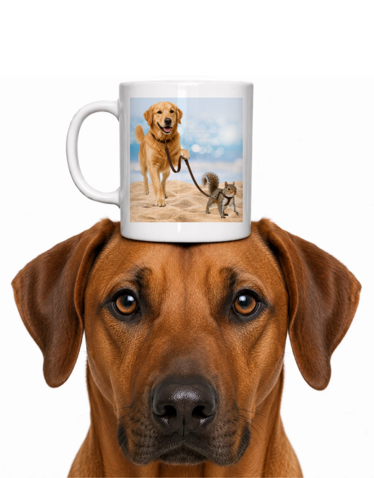 WHAT? I'M WALKING MY SQUIRREL-COFFEE MUG