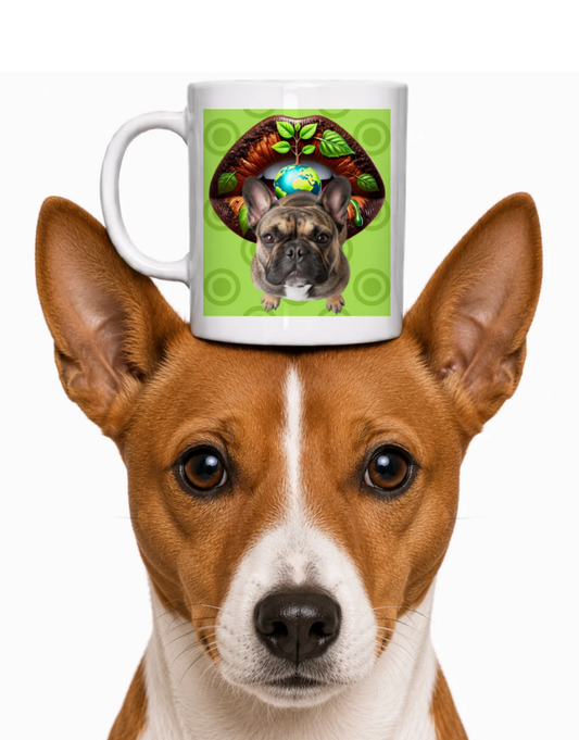 DOG + EARTH DAY LIPS COFFEE MUG