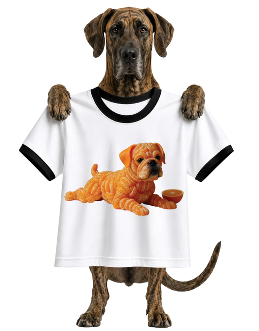 CITRUS CHARM PUPPY-RINGER T-SHIRT
