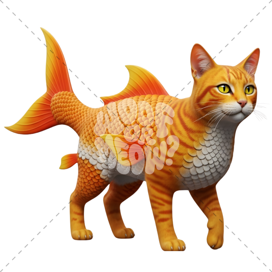 FISHY KITTY COFFEE MUG